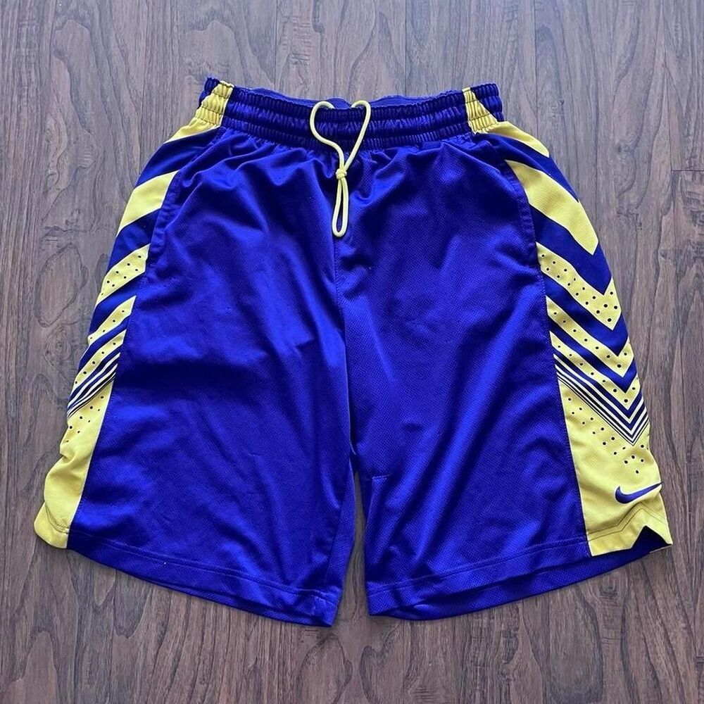 Nike Men's Blue and Purple Shorts